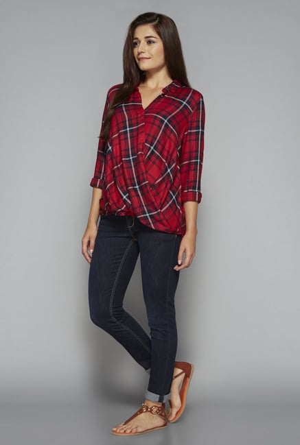 LOV by Westside Red April Blouse LOV by Westside Red April Blouse