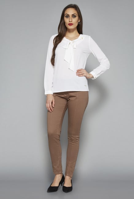 Wardrobe by Westside White Sarah Blouse Wardrobe by Westside White Sarah Blouse
