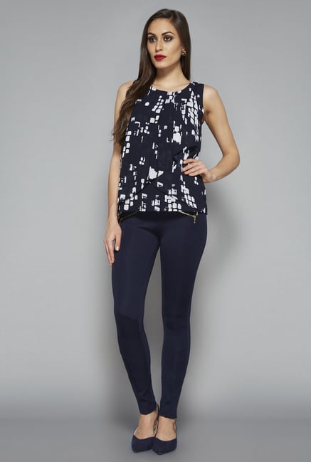 Wardrobe by Westside Navy Cassey Top Wardrobe by Westside Navy Cassey Top