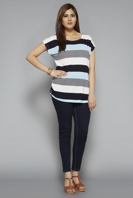 Gia by Westside Blue Gail T Shirt Gia by Westside Blue Gail T Shirt