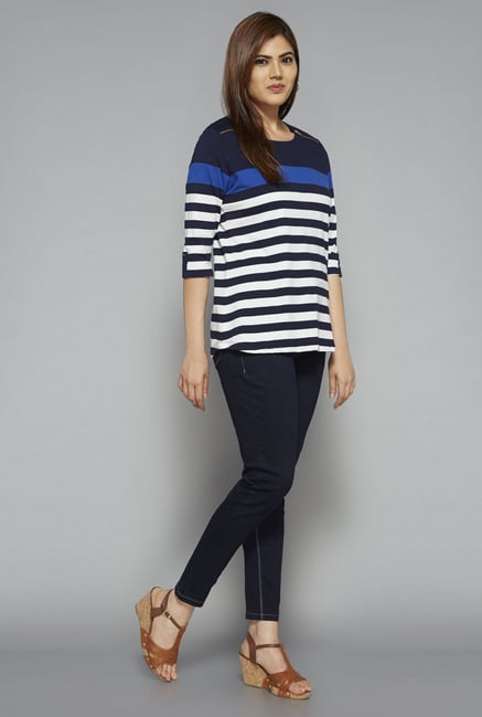 Gia by Westside Navy Carly T Shirt Gia by Westside Navy Carly T Shirt