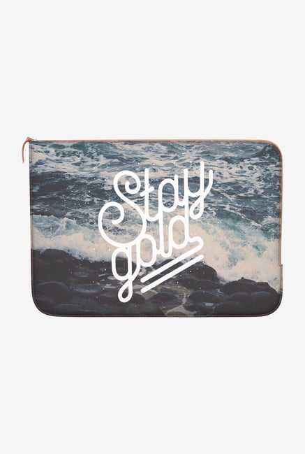 DailyObjects Stay Gold Macbook 12" Zippered Sleeve DailyObjects Stay Gold Macbook 12" Zippered Sleeve