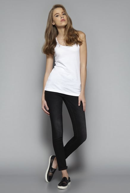 Nuon by Westside White Lexi Tank Top Nuon by Westside White Lexi Tank Top