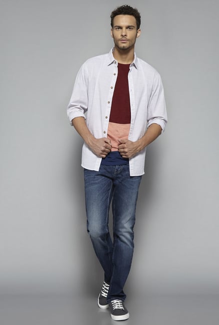 Westsport by Westside Off White Regular Fit Shirt Westsport by Westside Off White Regular Fit Shirt