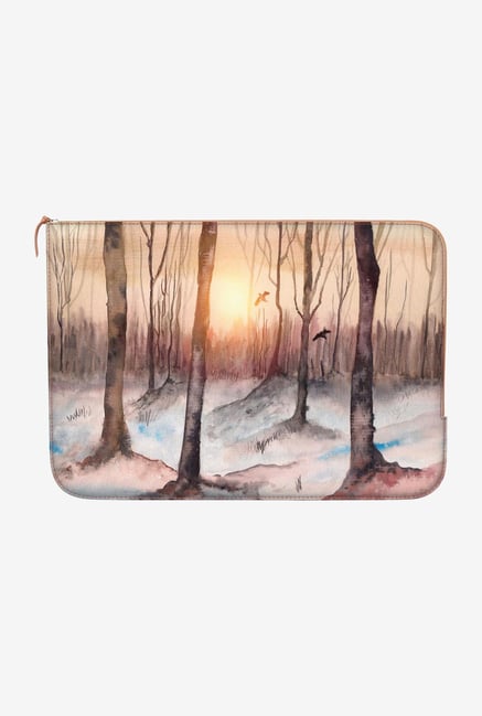 DailyObjects Sunrise In Woods Macbook 12" Zippered Sleeve DailyObjects Sunrise In Woods Macbook 12" Zippered Sleeve