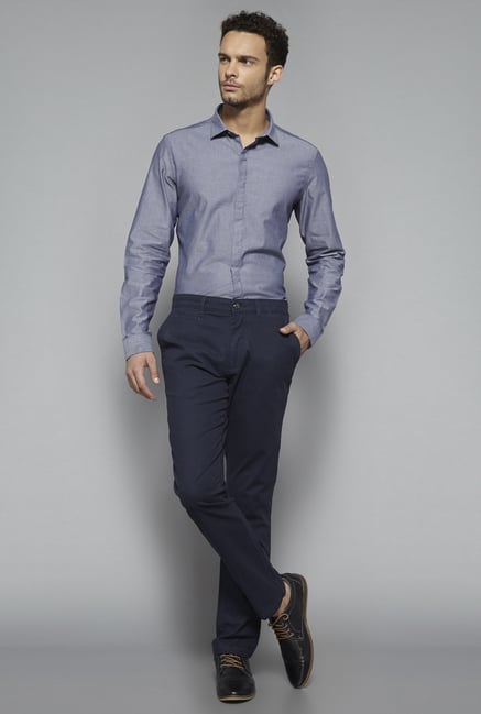 Ascot by Westside Blue Slim Fit Shirt Ascot by Westside Blue Slim Fit Shirt