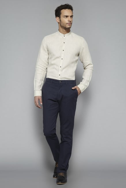 Ascot by Westside Beige Linen Shirt Ascot by Westside Beige Linen Shirt