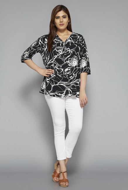 Gia by Westside Black Cara Blouse Gia by Westside Black Cara Blouse
