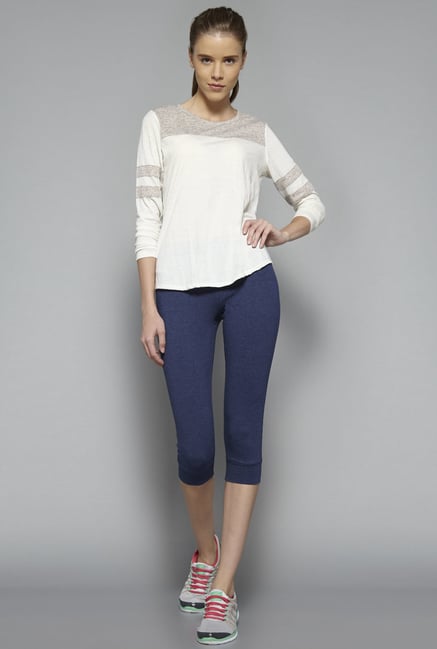Westsport by Westside Off White Solid T Shirt Westsport by Westside Off White Solid T Shirt