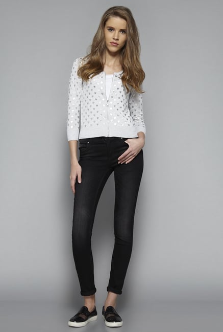 Nuon by Westside Grey Printed Blaire Cardigan Nuon by Westside Grey Printed Blaire Cardigan