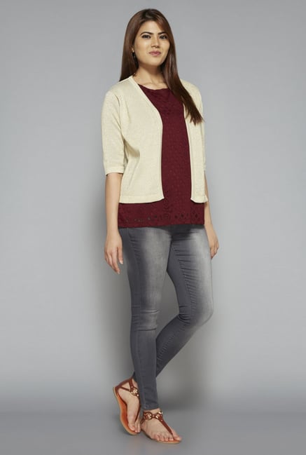 Gia by Westside Gold Cotton Shrug Gia by Westside Gold Cotton Shrug