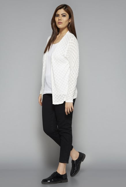 Sassy Soda by Westside White Self Print Faith Cardigan Sassy Soda by Westside White Self Print Faith Cardigan