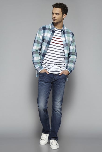 Westsport by Westside White Striped T Shirt Westsport by Westside White Striped T Shirt