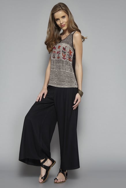 Bombay Paisley by Westside Brown Printed Top Bombay Paisley by Westside Brown Printed Top