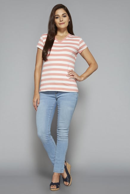 LOV by Westside Peach Janet T Shirt LOV by Westside Peach Janet T Shirt