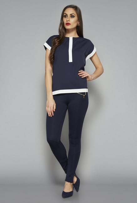 Wardrobe by Westside Navy Berkin Top Wardrobe by Westside Navy Berkin Top