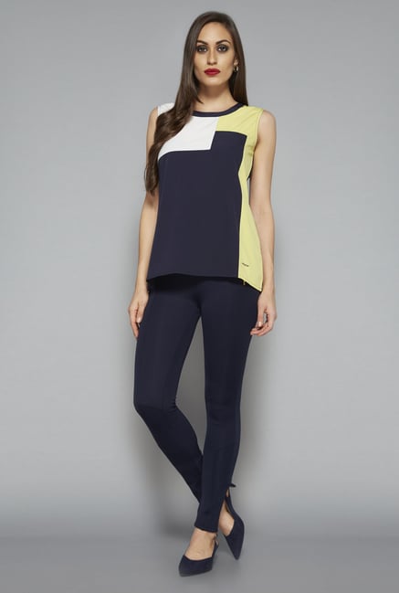 Wardrobe by Westside Navy Valerie Top Wardrobe by Westside Navy Valerie Top