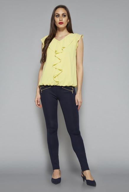Wardrobe by Westside Yellow Lola Top Wardrobe by Westside Yellow Lola Top