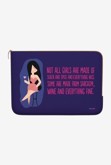 DailyObjects She Fine Macbook Air 13" Zippered Sleeve DailyObjects She Fine Macbook Air 13" Zippered Sleeve