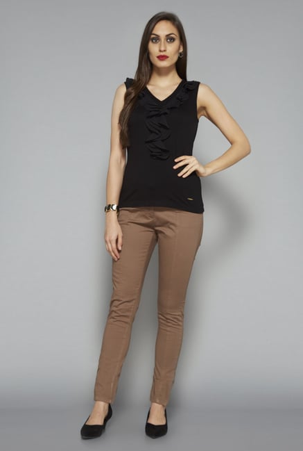 Wardrobe by Westside Black Robin Top Wardrobe by Westside Black Robin Top