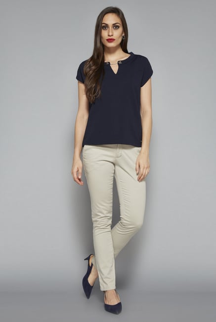 Wardrobe by Westside Navy Harp Top Wardrobe by Westside Navy Harp Top