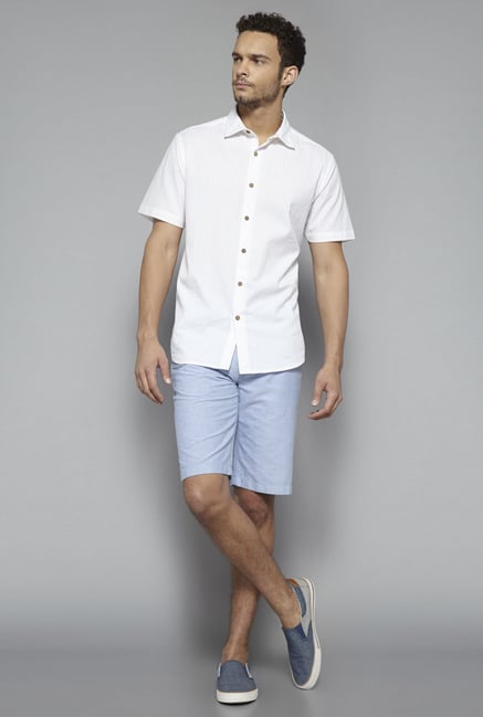 Westsport by Westside White Striped Shirt Westsport by Westside White Striped Shirt
