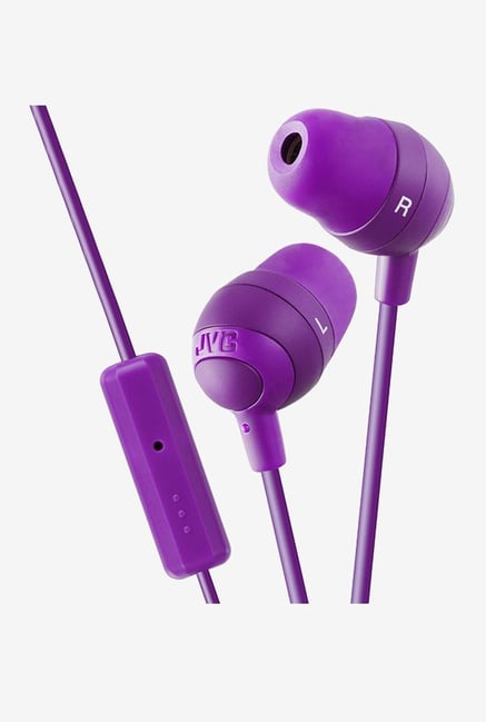 JVC Marshmallow HA-FR37 In The Ear Headphones (Purple) JVC Marshmallow HA-FR37 In The Ear Headphones (Purple)