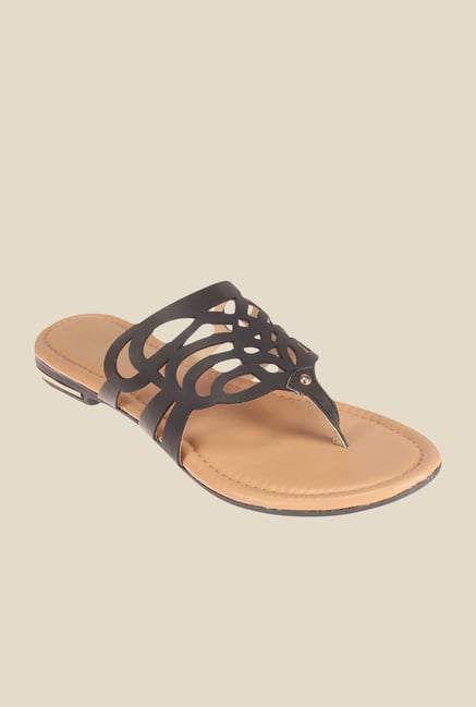 Khadim's Black Thong Sandals Khadim's Black Thong Sandals