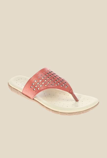 Khadim's Cleo Brown Thong Sandals Khadim's Cleo Brown Thong Sandals