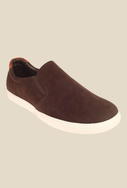 Khadim's Lazard Brown & White Plimsolls Khadim's Lazard Brown & White Plimsolls