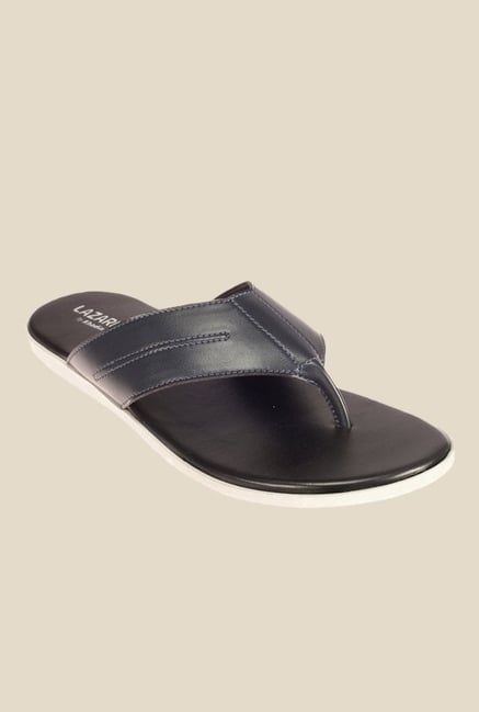 Khadim's Lazard Black Thong Sandals Khadim's Lazard Black Thong Sandals