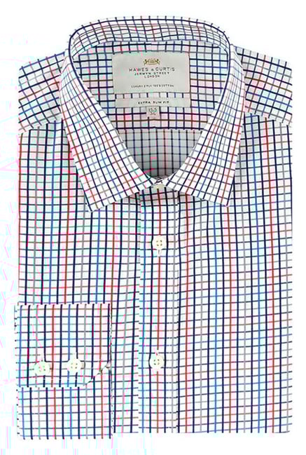 Hawes & Curtis White Checks Shirt Hawes & Curtis White Checks Shirt