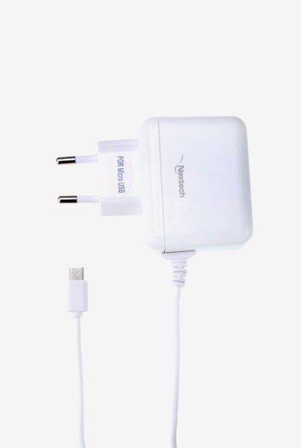 Nextech NTC63 2.1 A Travel Charger With Micro Cable (White) Nextech NTC63 2.1 A Travel Charger With Micro Cable (White)