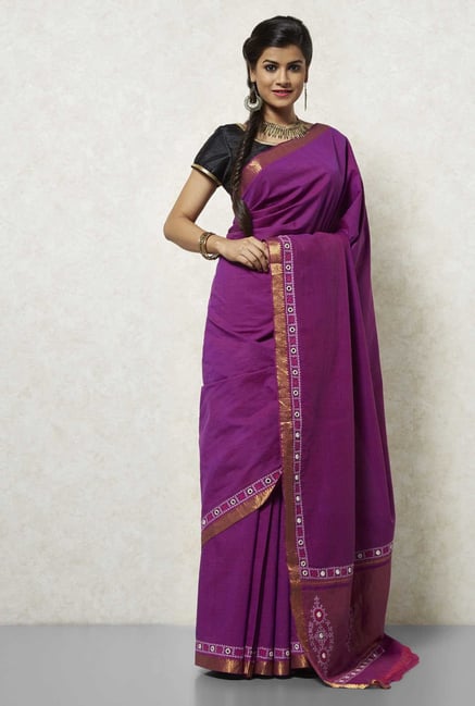 Okhai Lavender & Gold Embroidered Saree Okhai Lavender & Gold Embroidered Saree