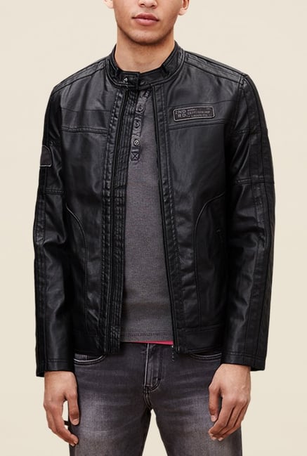 s.Oliver Black Solid Jacket s.Oliver Black Solid Jacket