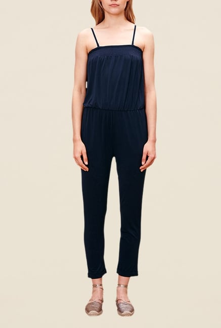s.Oliver Navy Solid Jumpsuit s.Oliver Navy Solid Jumpsuit