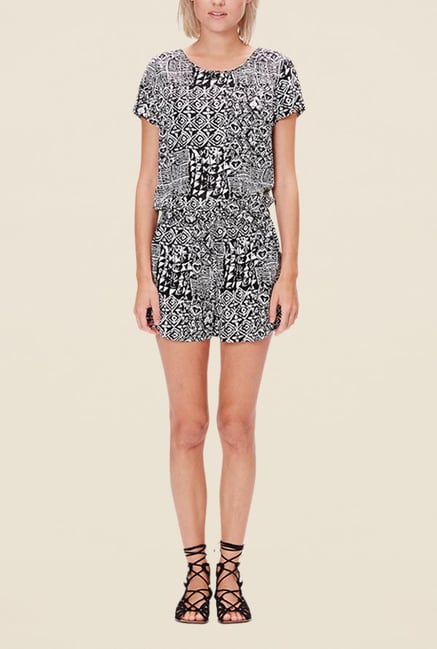 s.Oliver Black Printed Playsuit s.Oliver Black Printed Playsuit
