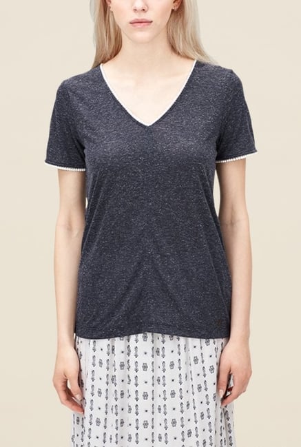 s.Oliver Grey V Neck T Shirt s.Oliver Grey V Neck T Shirt