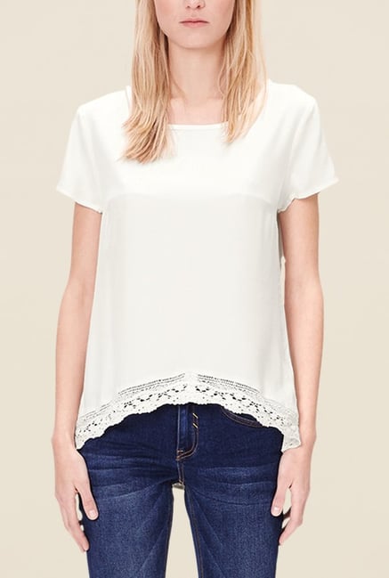 s.Oliver White Solid Top s.Oliver White Solid Top