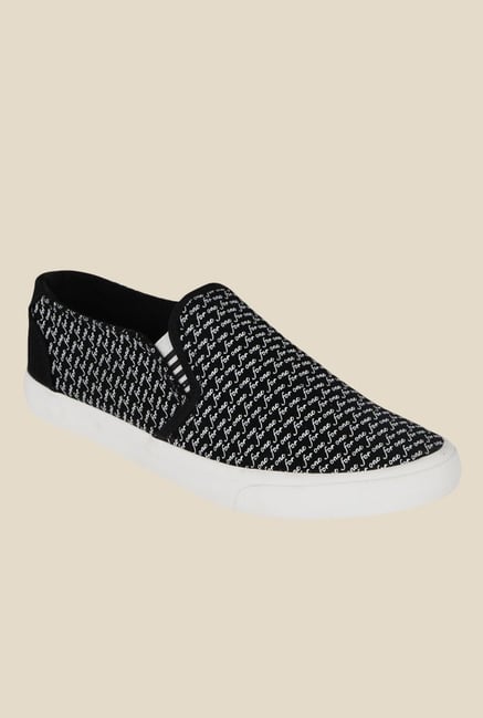 Kielz Black & White Plimsolls Kielz Black & White Plimsolls