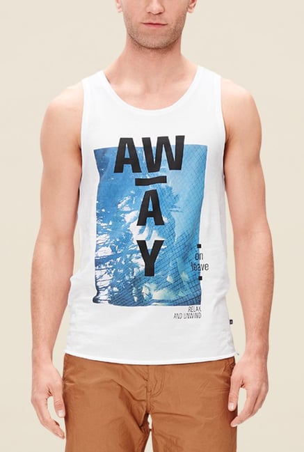 s.Oliver White Printed T Shirt s.Oliver White Printed T Shirt