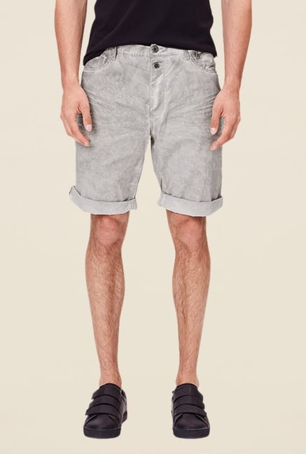 s.Oliver Beige Solid Shorts s.Oliver Beige Solid Shorts
