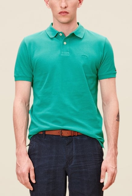 s.Oliver Green Solid T Shirt s.Oliver Green Solid T Shirt