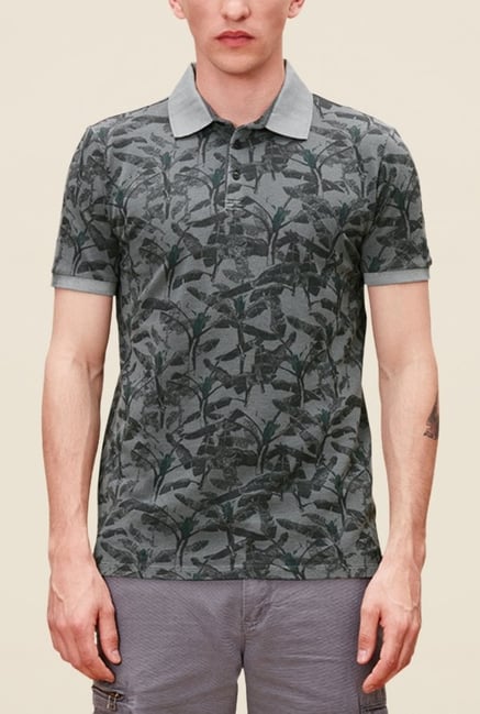 s.Oliver Grey Printed Short Sleeve T Shirt s.Oliver Grey Printed Short Sleeve T Shirt