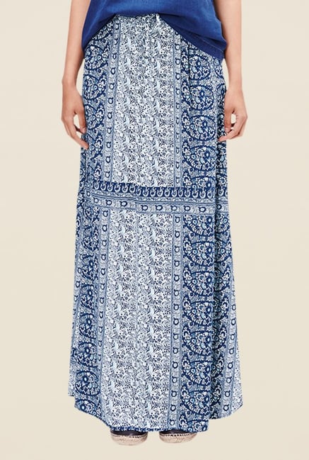 s.Oliver Navy Printed Skirt s.Oliver Navy Printed Skirt