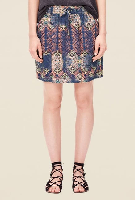 s.Oliver Blue Printed Skirt s.Oliver Blue Printed Skirt