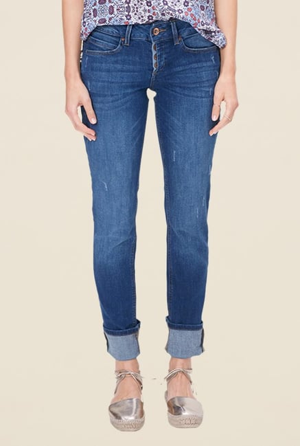 s.Oliver Blue Lightly Washed Slim Fit Jeans s.Oliver Blue Lightly Washed Slim Fit Jeans