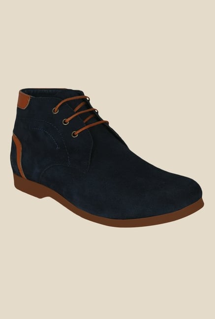 Kielz Navy & Orange Chukka Boots Kielz Navy & Orange Chukka Boots