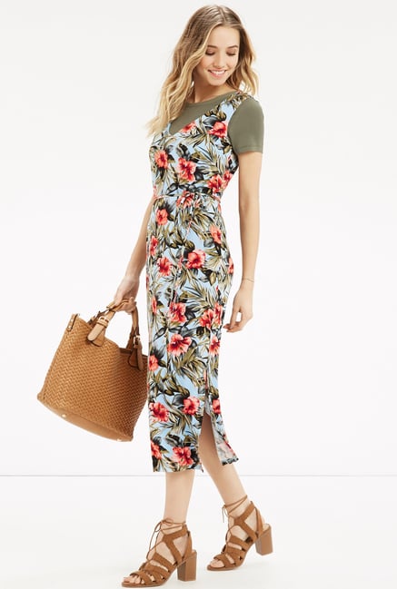 Oasis Multicolor Floral Print Dress Oasis Multicolor Floral Print Dress