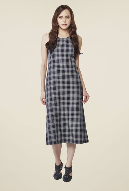 AND Grey Checks Dress AND Grey Checks Dress